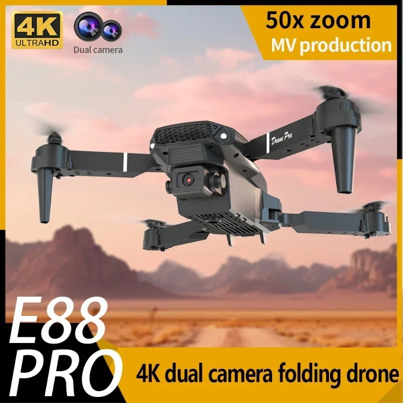 E88 Mini Drone 4K HD Camera Wi - Drone Kit Tricopter review and price