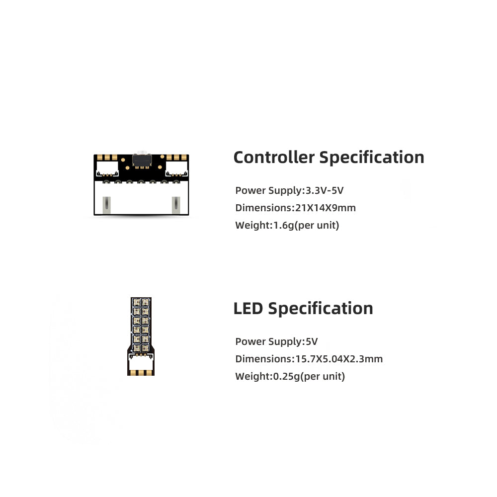 HGLRC RS Racing LED 4pcs 2812  - Drone Kit Plug And Play review and price
