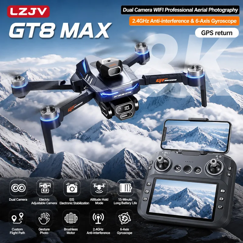 GT8 Max Foldable Drone 8K HD P - Drone Kit Professional review and price