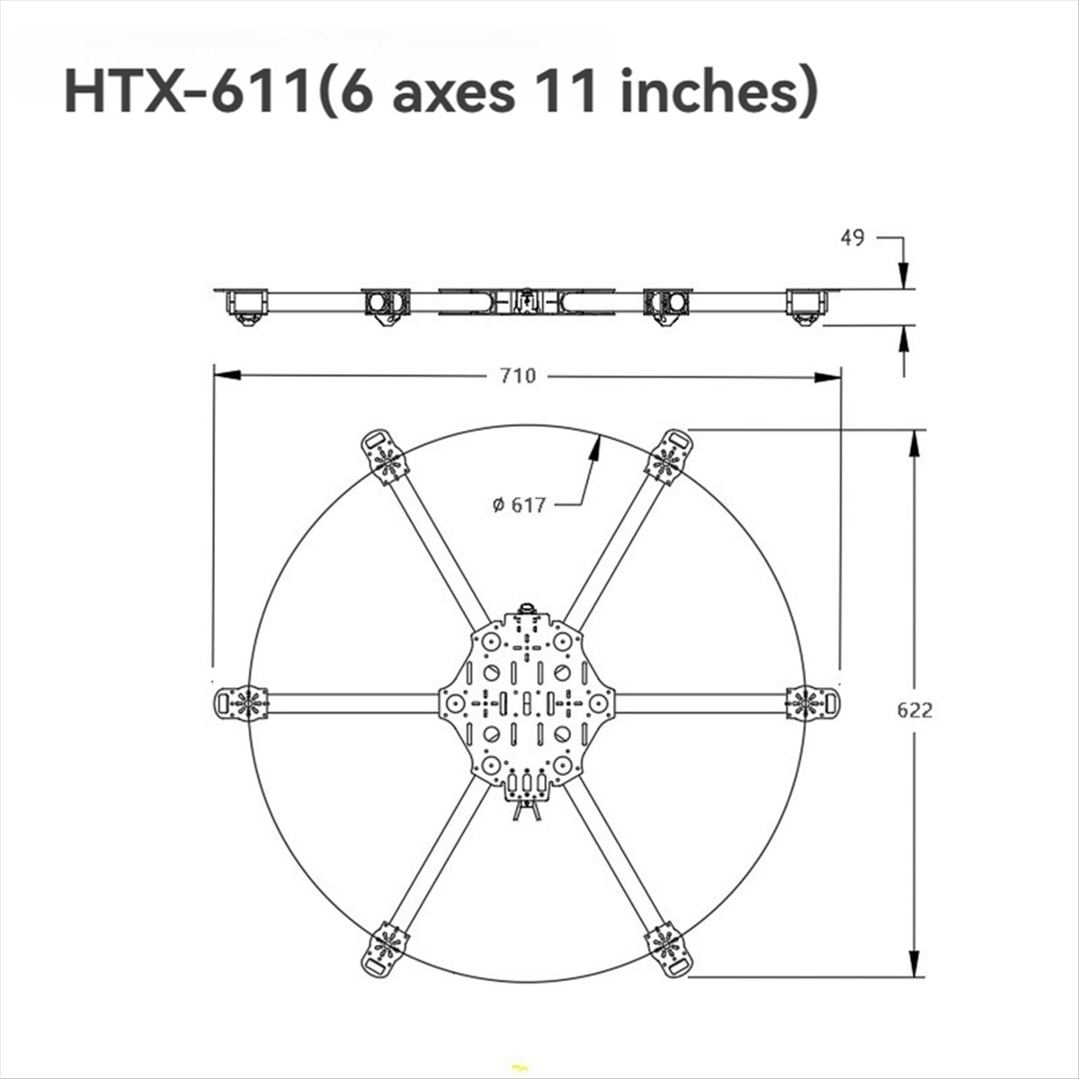 ▶✔▃AC246-Hexacopter Frame Kit  - Drone Kit Hexacopter review and price