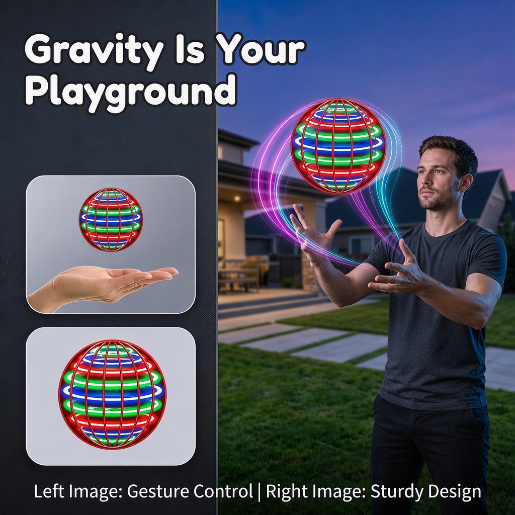 Magic Hand Control Flying Ball - Drone Kit Tricopter review and price